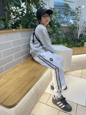 「アイテム（ボディバッグ/ウエストポーチ）」を使った、蒼虫さん（キッズ・135cm）の冬コーディネート