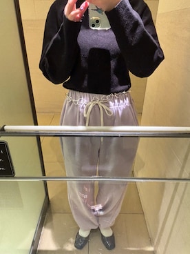 「チョコ色に染まれ」｜「アイテム（キャミソール）」を使った、🥣さん（レディース・159cm）の冬コーディネート