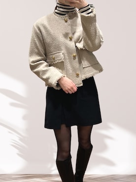 「URBAN RESEARCH ROSSO WOMEN（アーバンリサーチ　ロッソ）のアイテム（ジャケット/アウター）」を使った、あんさん（レディース・164cm）の春コーディネート