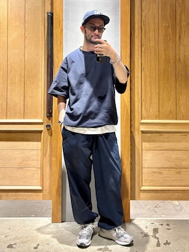 「アイテム（スウェットパンツ）」を使った、boy.さん（メンズ・170cm）の夏コーディネート