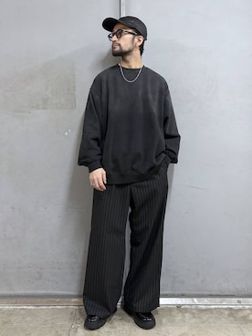 「アイテム（スウェット）」を使った、boy.さん（メンズ・170cm・30代）の秋コーディネート