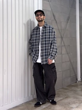 「RAGEBLUE（レイジブルー）のアイテム（パンツ）」を使った、boy.さん（メンズ・170cm）の秋コーディネート