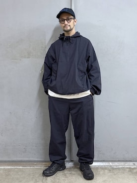 「アイテム（ナイロンジャケット）」を使った、boy.さん（メンズ・170cm）の秋コーディネート