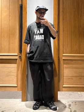 「アイテム（カーゴパンツ）」を使った、boy.さん（メンズ・170cm）の夏コーディネート