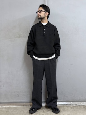 「アイテム（ポロシャツ）」を使った、boy.さん（メンズ・170cm）の秋コーディネート