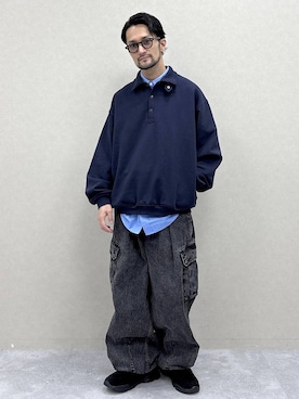 「アイテム（ローファー）」を使った、boy.さん（メンズ・170cm・30代）の冬コーディネート