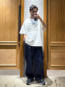 「アイテム（カーゴパンツ）」を使った、boy.さん（メンズ・170cm・30代）の夏コーディネート