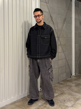「RAGEBLUE（レイジブルー）のアイテム（ジャケット/アウター）」を使った、boy.さん（メンズ・170cm・20代）の春コーディネート