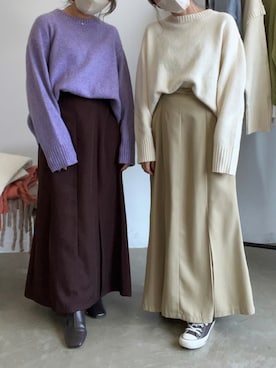 「色違いコーデ」｜tamaruさん（レディース・155cm）の秋コーディネート