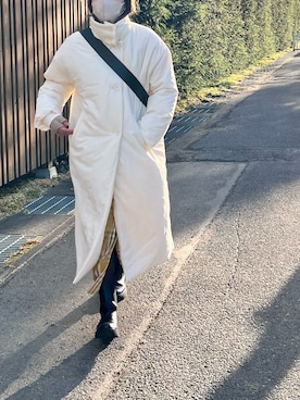 「アイテム（アームカバー）」を使った、tamaruさん（レディース・155cm）の冬コーディネート