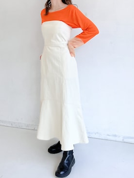 「カラーパレット」｜tamaruさん（レディース・155cm）の冬コーディネート