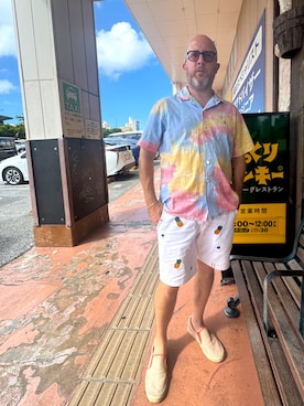 「アイテム（スリッポン）」を使った、jefuさん（メンズ・173cm）の秋コーディネート