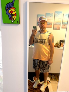 「アイテム（タンクトップ）」を使った、j-fooさん（メンズ・173cm）の秋コーディネート