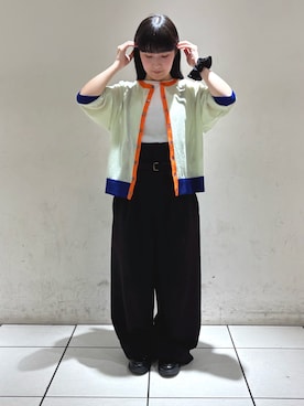 「FIL DE FER（フィルデフェール）のアイテム」を使った、shimoda.さん（レディース・148cm）の春コーディネート