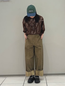 「FIL DE FER（フィルデフェール）のアイテム」を使った、shimoda.さん（レディース・148cm）の春コーディネート