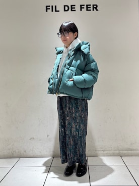 「FIL DE FER（フィルデフェール）のアイテム」を使った、shimoda.さん（レディース・148cm）の冬コーディネート