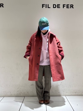 「アイテム（その他アウター）」を使った、shimoda.さん（レディース・148cm）の冬コーディネート