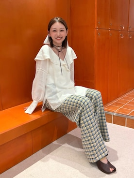 「FETICO（フェティコ）のアイテム（トップス）」を使った、くるみ🕊️さん（レディース・156cm）の春コーディネート