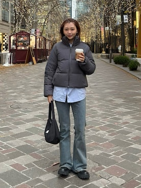 くるみ🕊️さん（レディース・156cm）の冬コーディネート