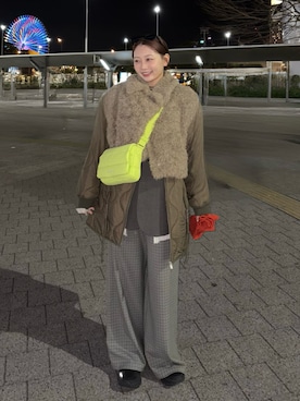 くるみ🕊️さん（レディース・156cm）の冬コーディネート