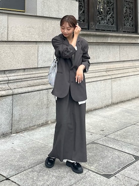 くるみ🕊️さん（レディース・156cm）の冬コーディネート