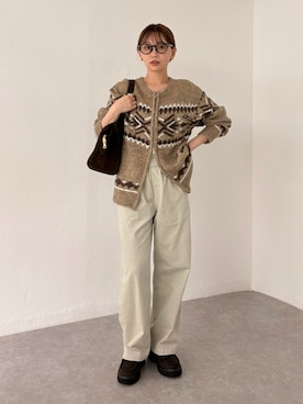 「無印良品」｜くるみ🕊️さん（レディース・156cm）の秋コーディネート