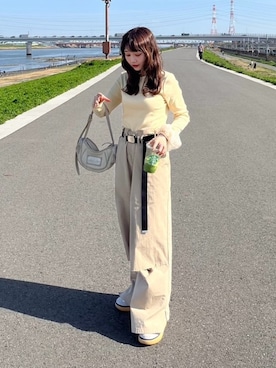 「Knuth Marf（クヌースマーフ）のアイテム」を使った、くるみ🕊️さん（レディース・156cm）の春コーディネート