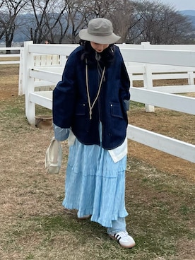 くるみ🕊️さん（レディース・156cm）の春コーディネート