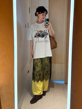 「LAPUIS（ラピュイ）のアイテム」を使った、くるみ🕊️さん（レディース・156cm）の夏コーディネート