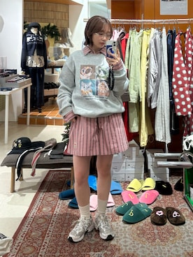 「アイテム（スウェット）」を使った、くるみ🕊️さん（レディース・156cm・20代）の冬コーディネート