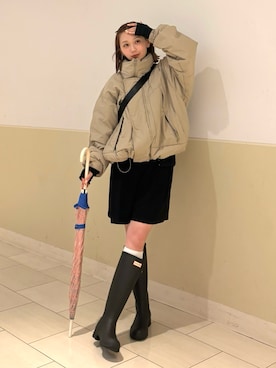 「DRAW（ドロー）のアイテム」を使った、くるみ🕊️さん（レディース・156cm）の冬コーディネート