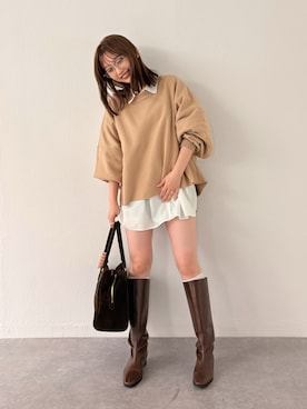 「LIAN（リアン）のアイテム」を使った、くるみ🕊️さん（レディース・156cm）の秋コーディネート