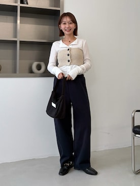 「HANNE（アン）のアイテム」を使った、くるみ🕊️さん（レディース・156cm）の冬コーディネート