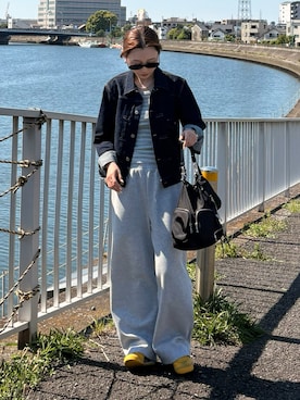「LAPUIS（ラピュイ）のアイテム」を使った、くるみ🕊️さん（レディース・156cm）の春コーディネート