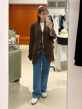 くるみ🕊️さん（レディース・156cm）の春コーディネート