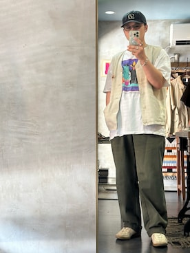 ãH.W.DOG&CO.ã®D-00657/STRIPE BB CAPïŒãã£ããããã©ãã¯ç³»ïŒãã䜿ã£ããðãããŽãðããïŒã¡ã³ãºã»170cmïŒã®å€ã³ãŒãã£ããŒã