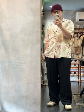 「BEAMS（ビームス）のアイテム（帽子）」を使った、👓たかぴろ👓さん（メンズ・170cm）の夏コーディネート