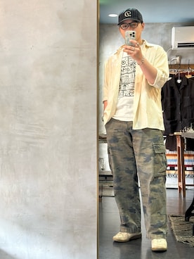 「OLD NAVY（オールドネイビー）のアイテム」を使った、👓たかぴろ👓さん（メンズ・170cm）の夏コーディネート