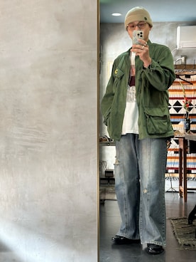 「FREAK'S STORE（フリークスストア）のアイテム（パンツ）」を使った、👓たかぴろ👓さん（メンズ・170cm）の春コーディネート