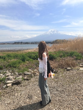 「B.R.U（ブル）のアイテム」を使った、ヲタさん（レディース・168cm）の春コーディネート