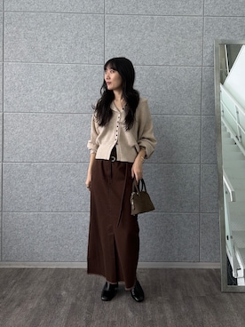 「GALLEST（ギャレスト）のアイテム」を使った、rina4732さん（レディース・160cm）の秋コーディネート