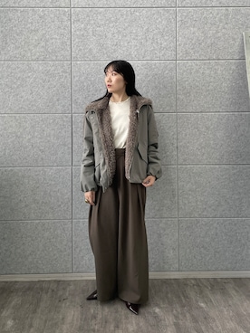 「GALLEST（ギャレスト）のアイテム」を使った、rina4732さん（レディース・160cm）の秋コーディネート