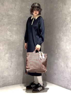 「URBAN RESEARCH DOORS(アーバンリサーチドアーズ)のアイテム(ワンピース/ドレス)」を使った、涼花さん(レディース・168cm)の秋コーディネート