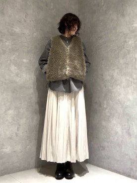 「URBAN RESEARCH DOORS(アーバンリサーチドアーズ)のアイテム(スカート)」を使った、涼花さん(レディース・168cm)の秋コーディネート