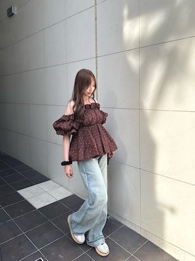 「SNIDEL（スナイデル）のアイテム（トップス）」を使った、tumu1208さん（レディース・164cm）の夏コーディネート