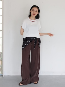 「PAES（ペイズ）のアイテム」を使った、miyuuさん（レディース・148cm）の夏コーディネート