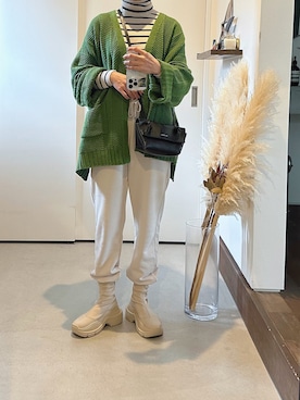 「mignon（ミニョン）のアイテム」を使った、iigg☺︎さん（レディース・154cm）の冬コーディネート