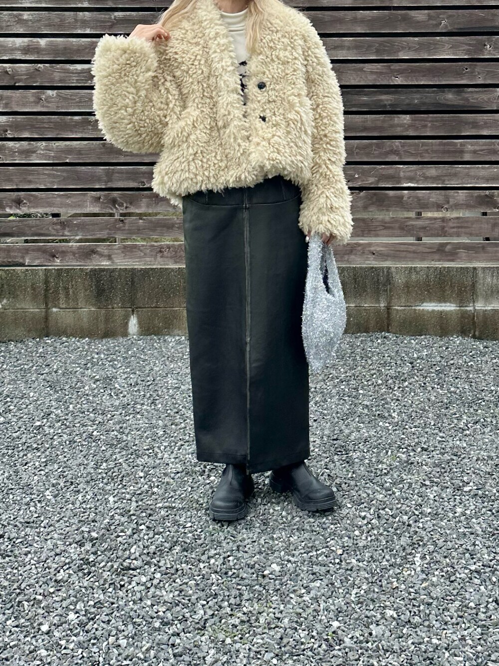 REVERSIBLE POODLE BOA JACKET AMERI