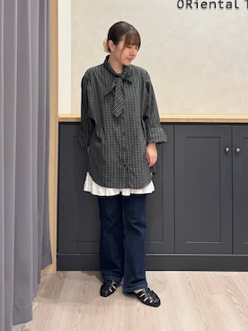 「WA ORiental TRaffic（ダブルエーオリエンタルトラフィック）のアイテム」を使った、ayasaさん（レディース・152cm）の春コーディネート