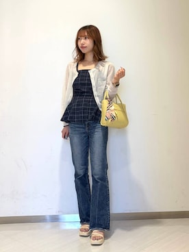 「31 Sons de mode（トランテアン　ソン　ドゥ　モード）のアイテム」を使った、なこさん（レディース・158cm）の夏コーディネート